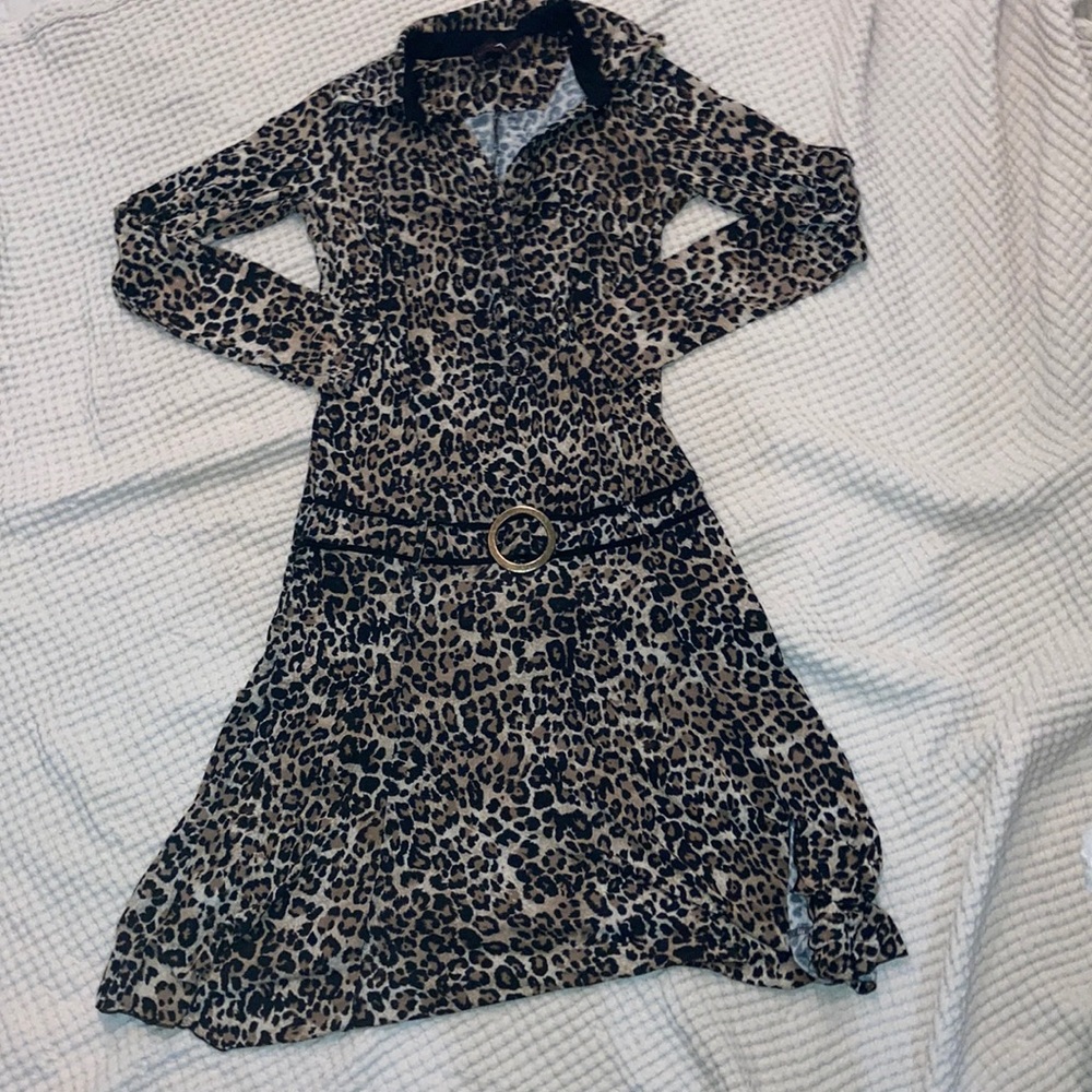 Sandro Ferrone Roma Cheetah Retro Dress